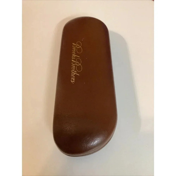 Brooks Brothers Men's Reading Eyeglasses With Metal Frame With Hard Shell Case. - Picture 6 of 7